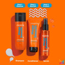 Matrix Mega Smooth Shampoo, Conditioner & Serum Combo, Defy Frizz For 4 Days, For All Hair Types, Shampoo + Conditioner + Serum (200ml + 100ml + 100ml)