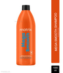 Matrix Mega Smooth Shampoo for Frizzy, Dry Unmanageable Hair, Defy Frizz for 4 Days (1000ml)