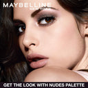 Maybelline New York The Blushed Nudes Eyeshadow Palette, 12 Highly Blendable Shades - Blush (9gm)
