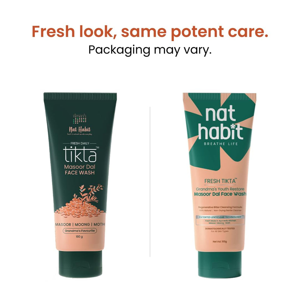 Nat Habit Masoor Dal Face Wash for Brightening & Tan Removal | Pixies.in