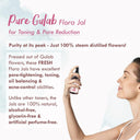 Nat Habit Gulab Jal 100% Pure Rose Water, Face Mist (Toner) for Pore Tightening, Acne & Hydration (100ml)