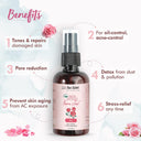 Nat Habit Gulab Jal 100% Pure Rose Water, Face Mist (Toner) for Pore Tightening, Acne & Hydration (100ml)