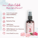 Nat Habit Gulab Jal 100% Pure Rose Water, Face Mist (Toner) for Pore Tightening, Acne & Hydration (100ml)