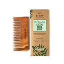 Nat Habit Oil Treated Kacchi Neem Handmade Wooden Comb - Wide Tooth for Post Shampoo Detangling (1pcs)