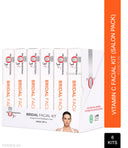 O3+ Bridal Facial Kit Vitamin C Glowing Skin (Pack of 6 Pcs) - Salon Pack