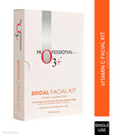 O3+ Bridal Facial Kit Vitamin C for Glowing Skin with Niacinamide | For All Skin Types (67gm+69ml)