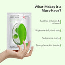 O3+ Ci-Calm Glow Sensitive Skin Sheet Mask with Ceramide for Barrier Repair & Anti Redness (30gm)