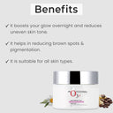 O3+ Night Repair Cream - Moisturiser For Brightening & Glow Boosting | Fades Finelines & Wrinkles (50gm)
