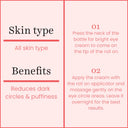 Bright under eye cream with hyaluronic acid (15g)