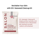 O3+ Professional Salon Seaweed Cleanup Facial Kit, Brightens & Purifies for Oily Skin (Single Kit)