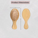 OROSSENTIALS Travel Friendly Wooden Hair Comb Brush (ORO-015)
