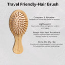 OROSSENTIALS Travel Friendly Wooden Hair Comb Brush (ORO-015)