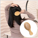 OROSSENTIALS Travel Friendly Wooden Hair Comb Brush (ORO-015)