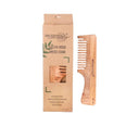 OROSSENTIALS Oil Treated Kacchi Neem Handmade Wooden Handle Wide Teeth Comb (ORO-006)