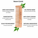 OROSSENTIALS Oil Treated Kacchi Neem Handmade Wooden Pocket Comb (ORO-007)