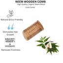 OROSSENTIALS Oil Treated Kacchi Neem Handmade Wooden Lice Comb (ORO-010)