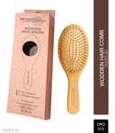 OROSSENTIALS Bamboo Bristles Big Oval Shape Wooden Hair Brush For Women (ORO-013)