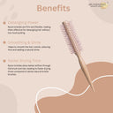 OROSSENTIALS Pink Nylon Bristles Round Hair Brush (ORO-053)