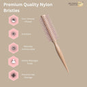 OROSSENTIALS Pink Nylon Bristles Round Hair Brush (ORO-053)