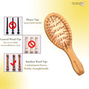 OROSSENTIALS Bamboo Bristles Vent Hair Brush (ORO-049)
