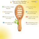OROSSENTIALS Bamboo Bristles Vent Hair Brush (ORO-049)