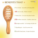 OROSSENTIALS Bamboo Bristles Vent Hair Brush (ORO-049)