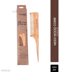 OROSSENTIALS Oil Treated Kacchi Neem Wooden Comb Long Tail Comb (ORO-004)