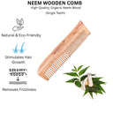OROSSENTIALS Oil Treated Kacchi Neem Wooden Comb Two In Curved Comb (ORO-003)