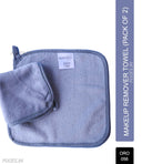 OROSSENTIALS Reusable Multi-Functional Makeup Removal Facial Cleansing Towel Pack of 2  (ORO-056)