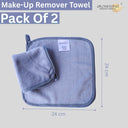 OROSSENTIALS Reusable Multi-Functional Makeup Removal Facial Cleansing Towel Pack of 2  (ORO-056)
