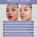 OROSSENTIALS Reusable Multi-Functional Makeup Removal Facial Cleansing Towel Pack of 2  (ORO-056)