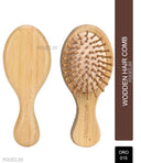 OROSSENTIALS Travel Friendly Wooden Hair Comb Brush (ORO-015)