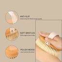 OROSSENTIALS Wooden Dry Body Brush - Premium (ORO-023)