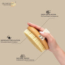 OROSSENTIALS Wooden Dry Body Brush - Premium (ORO-023)