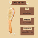 OROSSENTIALS Wooden Dry Body Brush-WITH HANDLE (ORO-022)
