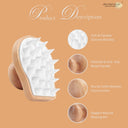 OROSSENTIALS Wooden Scalp Massager Shampoo Brush For Blood Circulation (ORO-024)
