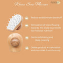 OROSSENTIALS Wooden Scalp Massager Shampoo Brush For Blood Circulation (ORO-024)