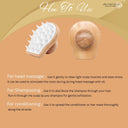 OROSSENTIALS Wooden Scalp Massager Shampoo Brush For Blood Circulation (ORO-024)