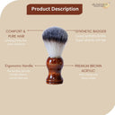 OROSSENTIALS Wooden Shaving Brush For Men (ORO-021)