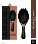 OROSSENTIALS Wooden hair brush Luxe Black (ORO-058)
