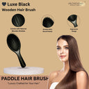 OROSSENTIALS Wooden hair brush Luxe Black (ORO-058)