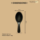 OROSSENTIALS Wooden hair brush Luxe Black (ORO-058)