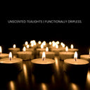 Iris Tea Lights Unscented Candles (Set of 10) - 9gm Each