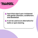 Pawpaya Pet Wipes 100 Pull Pack, 20 x 18 cm