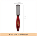 Hair Line Professional Double Sided Stainless Steel Foot Scrubber (HFS008)