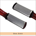 Hair Line Professional Double Sided Stainless Steel Foot Scrubber (HFS008)
