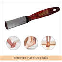 Hair Line Professional Double Sided Stainless Steel Foot Scrubber (HFS008)