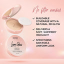 Renee Cosmetics Lumi Glow Highlighting Compact - Medium Coverage With 3D Glow & Dewy Finish (9gm)