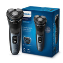 Philips Electric Shaver with Skin Protect Technology & Flex Head - Deep Blue (S3144/03)