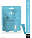 SARA Hydra Aqua Bomb Facial Kit for Skin Brightening & Deep Hydration with Hyaluronic Acid (9 Step) - Single Use